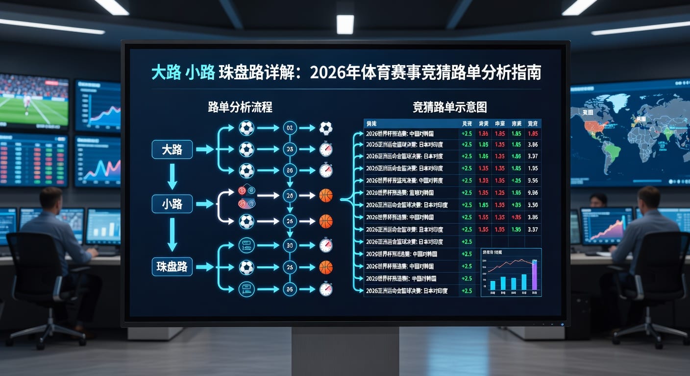 足球盘口：大路、小路、珠盘路分析与2026年世界杯投注策略