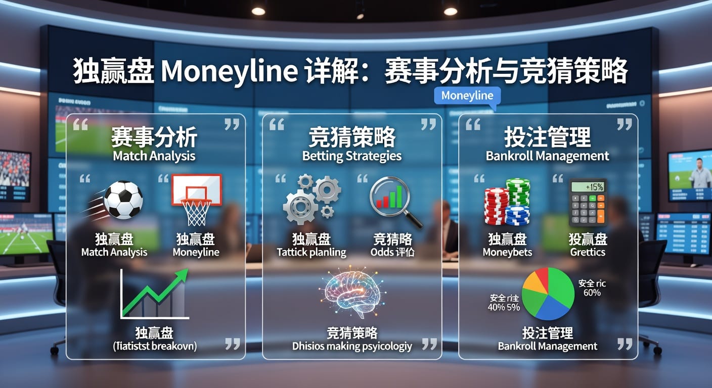 独赢盘 moneyline：体育赛事单选胜负读法